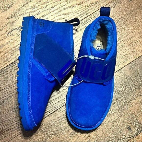 NEW - UGG Neumel Classic Chukka Boots Waterproof Suede Blue Women 5 - Picture 3 of 9